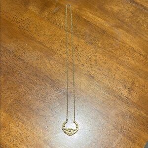 Gold toned Necklace with Love Bird Pendant